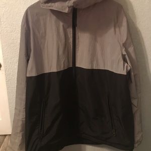 Grey and black Holographic windbreaker!